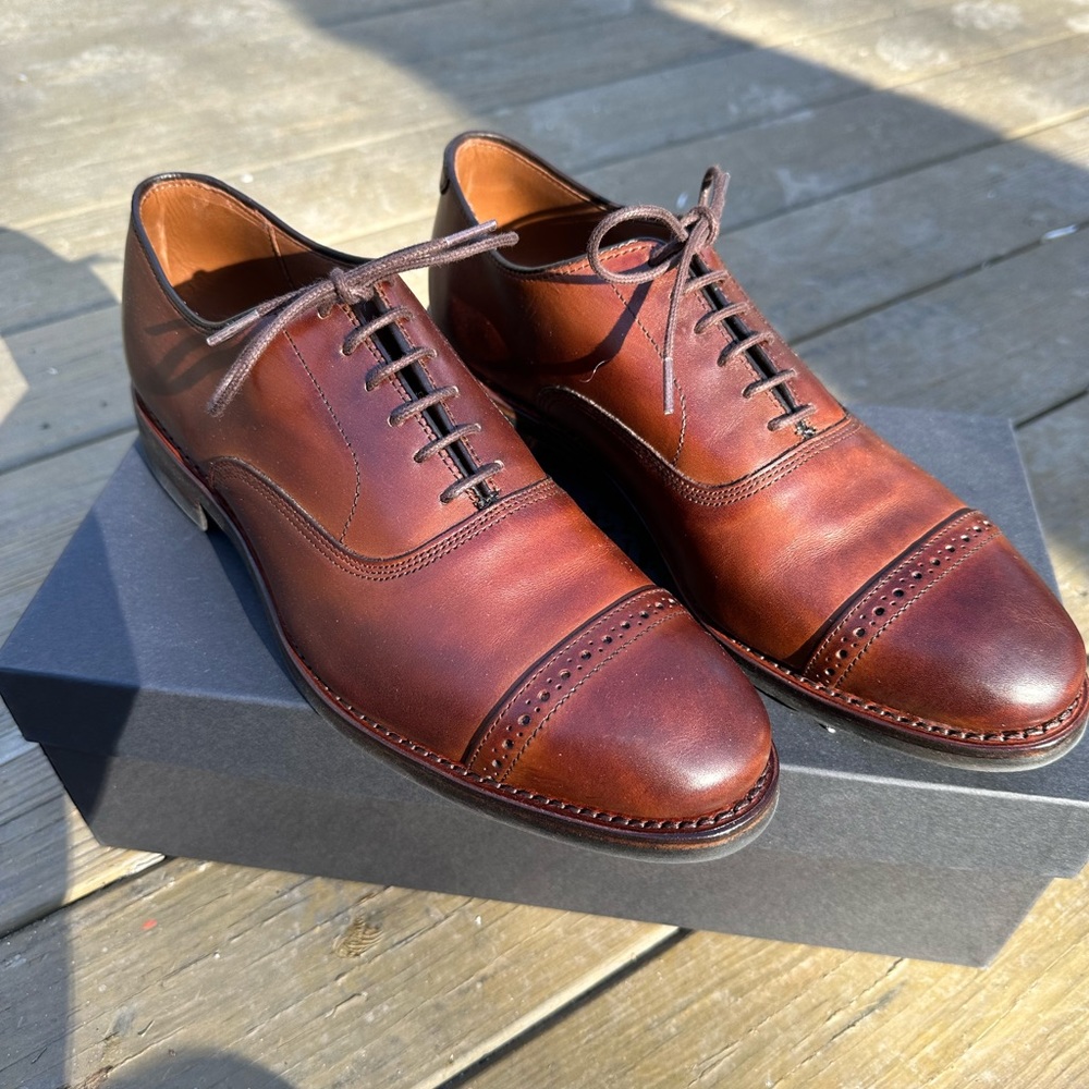 Allen Edmonds Dark Chili Fifth Avenue with Dainite Sole. Size 10D. Unworn. NWT.